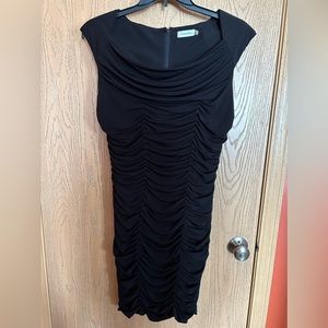 Calvin Klein Size 14 Black Dress
